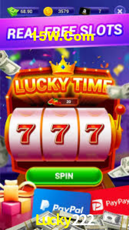 Lucky222: Jogos de Caça-Níqueis-Altas Recompensas, Roleta-Velocidade, Blackjack-Desafios Máximos